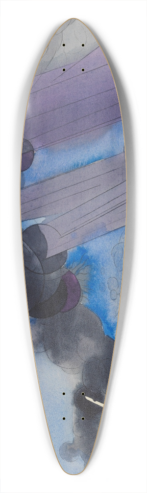 Karl Wiener - Ohne Titel II 39.3 inch art pintail longboard deck