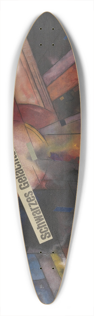 Karl Wiener - Schwarzes Gelchter 39.3 inch art pintail longboard deck