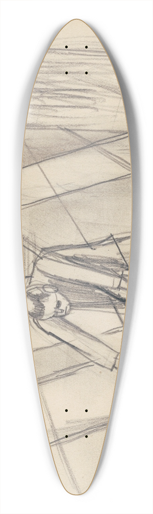 Karl Wiener - Untergang 39.3 inch art pintail longboard deck