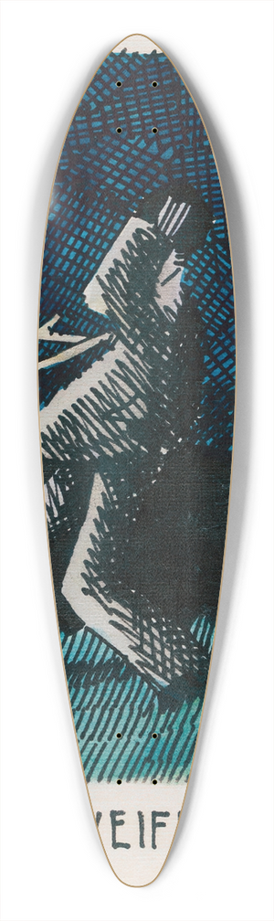 Karl Wiener - Verzweiflung 39.3 inch art pintail longboard deck