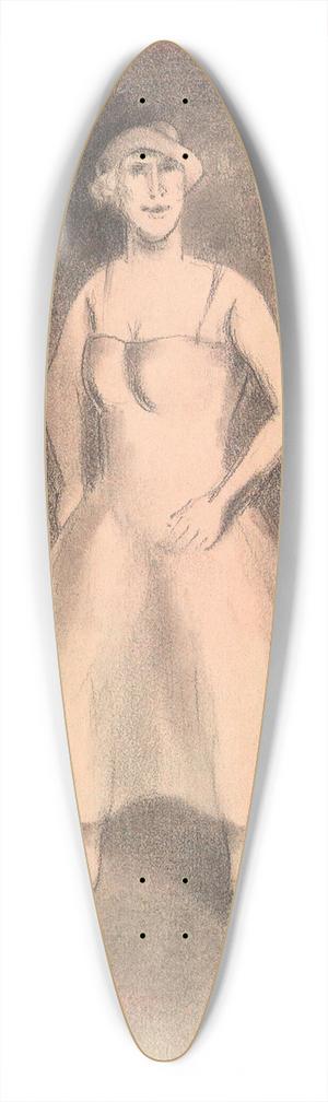 Karl Wiener - Vom Kabarett 39.3 inch art pintail longboard deck