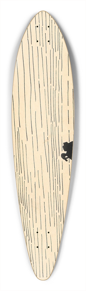 Karl Wiener - Wanderer und zwei Vgel am Himmel 39.3 inch art pintail longboard deck