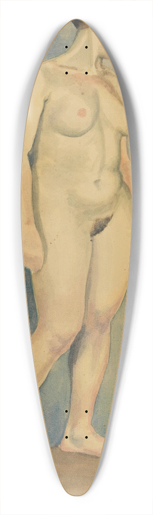 Karl Wiener - weiblicher Akt V 39.3 inch art pintail longboard deck
