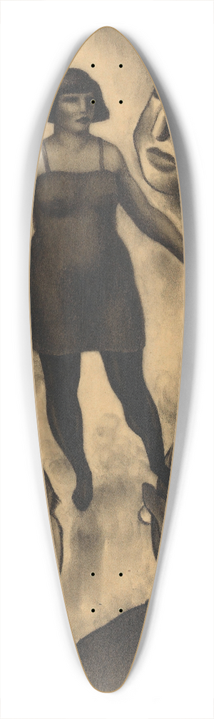 Karl Wiener - Werbung 39.3 inch art pintail longboard deck