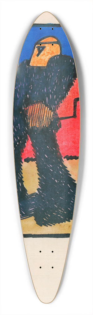 Karl Wiener - Wucht 39.3 inch art pintail longboard deck