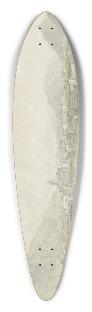 Karoly Lajos Libay - Como 39.3 inch art pintail longboard deck