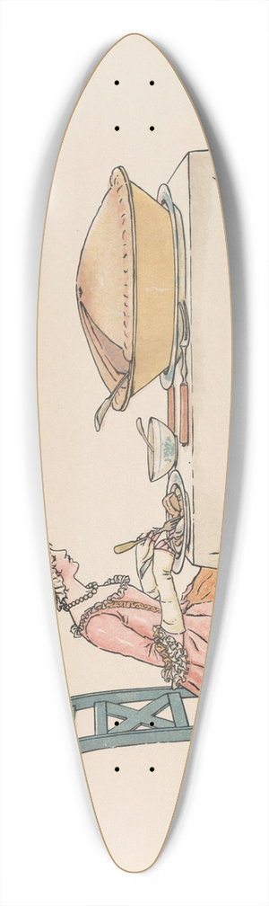 Kate Greenaway - A Apple Pie Pl 05 39.3 inch art pintail longboard deck