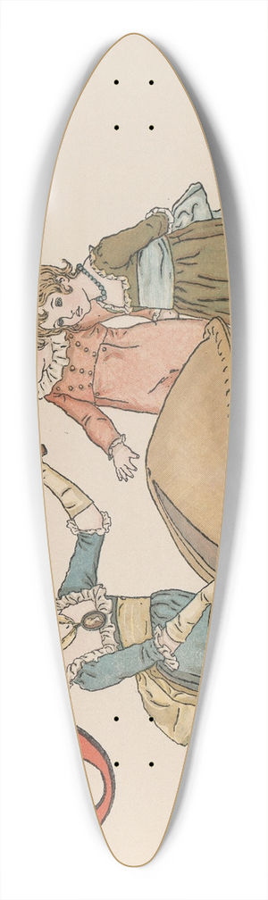 Kate Greenaway - A Apple Pie Pl 14 39.3 inch art pintail longboard deck
