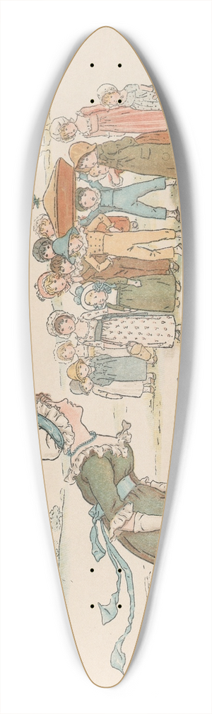 Kate Greenaway - A Apple Pie Pl 17 39.3 inch art pintail longboard deck