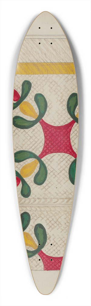 Katherine Hastings - Quilt 39.3 inch art pintail longboard deck