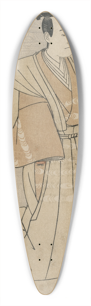 Katsukawa Shun'ei - Sawamura Sojuro III as Enya Hangan in Kanadehon Chushingura 39.3 inch art pintail longboard deck