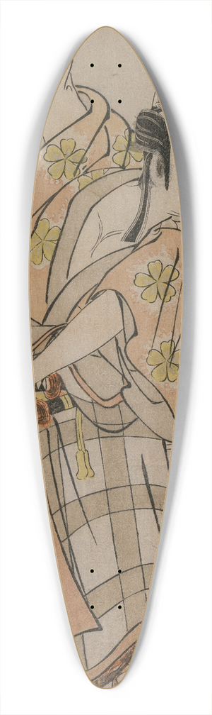 Katsukawa Shunk - Actor Ichikawa Yaoz II as Sakuramaru 39.3 inch art pintail longboard deck