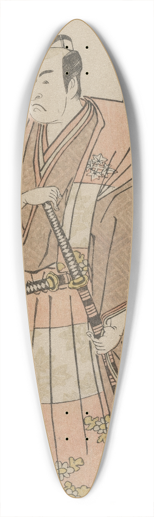 Katsukawa Shunk - Ichikawa Monnosuke II as a Lord in Formal Dress 39.3 inch art pintail longboard deck