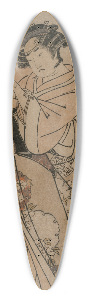 Katsukawa Shunsh - Actor Yamashita Yaozo 39.3 inch art pintail longboard deck