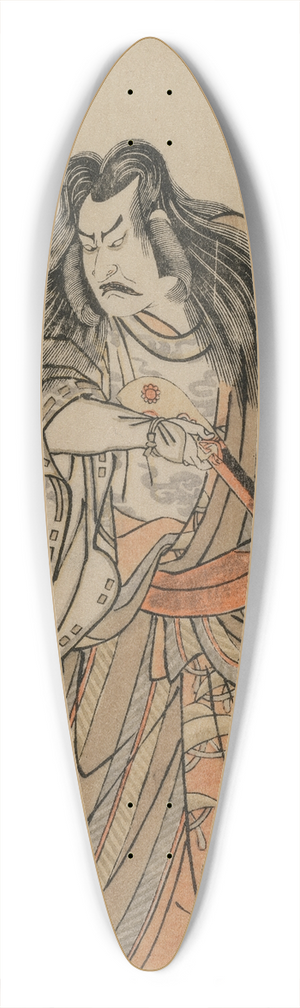 Katsukawa Shunsh - Nakajima Kanzaemon as a Lord Disguised as a Hunter with a Rifle 39.3 inch art pintail longboard deck