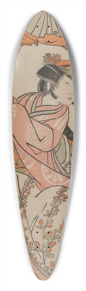 Katsukawa Shunsh - The Actor Segawa Kikunojo II Dancing with a Parasol 39.3 inch art pintail longboard deck