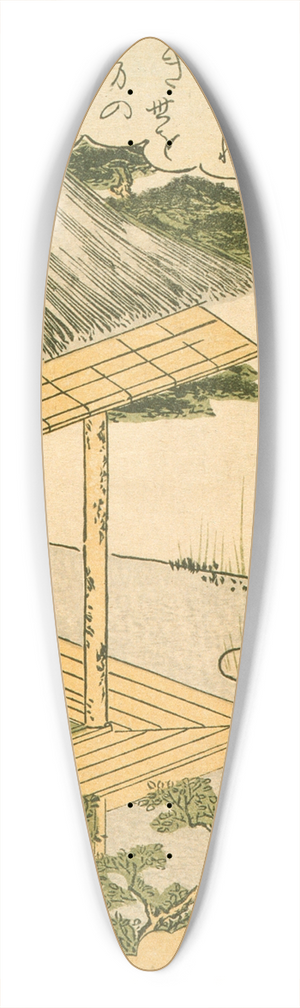 Katsukawa Shunsh - The Syllable Ru 39.3 inch art pintail longboard deck