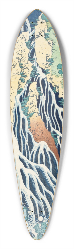 Katsushika Hokusai - Falls of Kirifuri at Mt. Kurokami, Shimotsuke Province 39.3 inch art pintail longboard deck