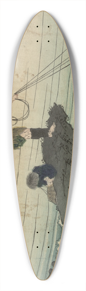 Katsushika Hokusai - Ksh kajikazawa 39.3 inch art pintail longboard deck