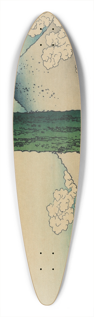 Katsushika Hokusai - Mishima Pass in Kai Province 39.3 inch art pintail longboard deck