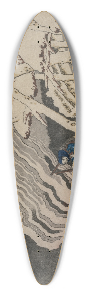 Katsushika Hokusai - Poem by Minamoto no Muneyuki from the series One Hundred Poems by One Hundred Poets Explained by the Nurse 39.3 inch art pintail longboard deck