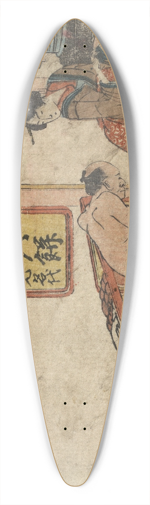 Katsushika Hokusai - Shirasuka 39.3 inch art pintail longboard deck Katsushika Hokusai - Shirasuka 39.3 inch art pintail longboard deck