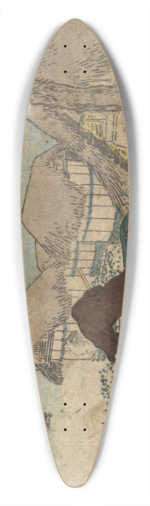 Katsushika Hokusai - Yui 39.3 inch art pintail longboard deck
