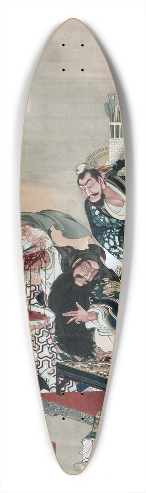 Katsushika i - Operating on Guanyus Arm 39.3 inch art pintail longboard deck