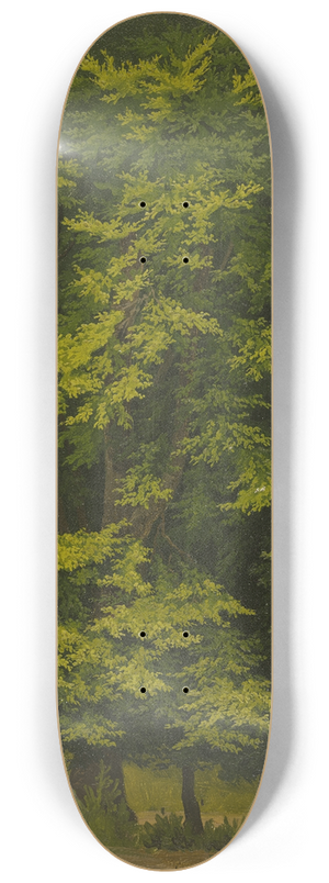 Christian Heerdt - Broadleaf forest (study in oil) 8.25 inch art skate deck
