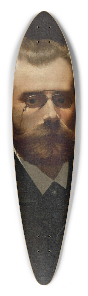 Kazimierz Mirecki - Portrait of Walerz Brochocki, painter 39.3 inch art pintail longboard deck