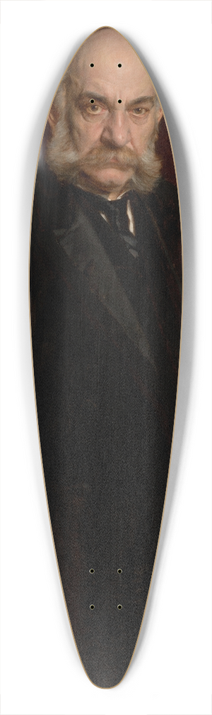 Kazimierz Pochwalski - Portrait of Filip Zaleski 39.3 inch art pintail longboard deck