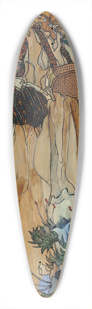 Kazimierz Sichulski - Die Huzulische Madonna 39.3 inch art pintail longboard deck