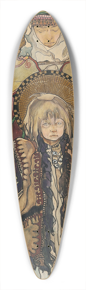 Kazimierz Sichulski - Die Huzulische Madonna 39.3 inch art pintail longboard deck