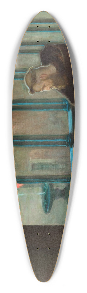 Kazimierz Stabrowski - In monastic silence 39.3 inch art pintail longboard deck