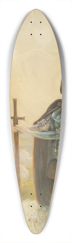 Kazimierz Stabrowski - Prayer at the battle field 39.3 inch art pintail longboard deck
