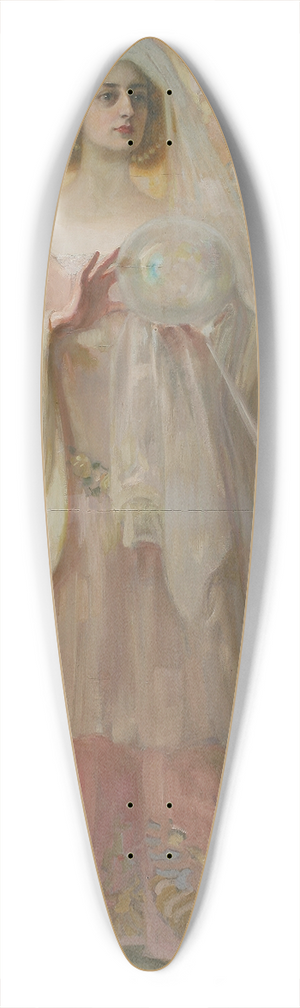 Kazimierz Stabrowski - Princess of the magic crystal 39.3 inch art pintail longboard deck