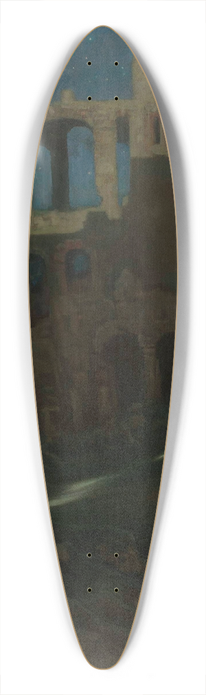 Kazimierz Stabrowski - Ruins of the Krzytopr castle in Ujazd 39.3 inch art pintail longboard deck