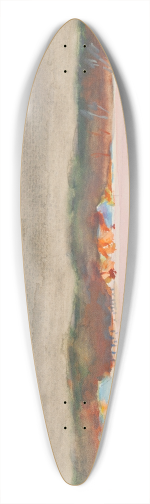 Kazimierz Wojtanowicz - Pejza wiejski 39.3 inch art pintail longboard deck