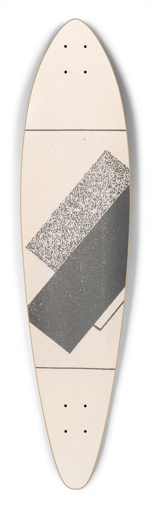 Kazimir Malevich - Composition with Four Black, One White, and Two Grey Elements 39.3 inch art pintail longboard deck