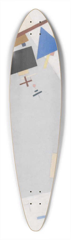 Kazimir Malevich - Dynamic Suprematism 39.3 inch art pintail longboard deck