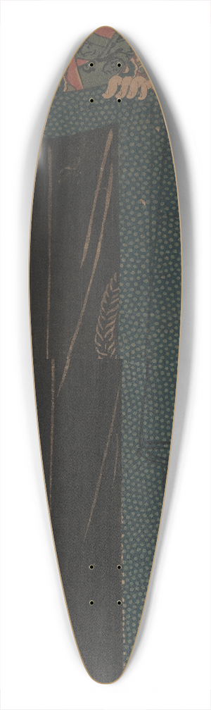 Keisai Eisen - Kyaku no haori o motsu yjo 39.3 inch art pintail longboard deck Keisai Eisen - Kyaku no haori o motsu yjo 39.3 inch art pintail longboard deck