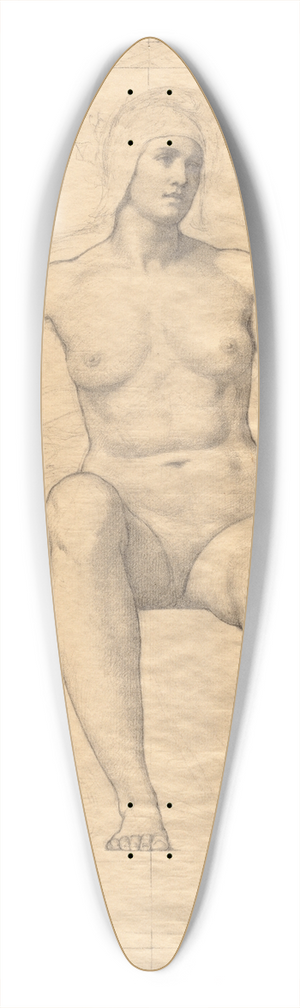 Kenyon Cox - Allegorical Female Figures 39.3 inch art pintail longboard deck