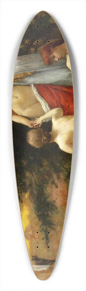Kenyon Cox - An Eclogue 39.3 inch art pintail longboard deck