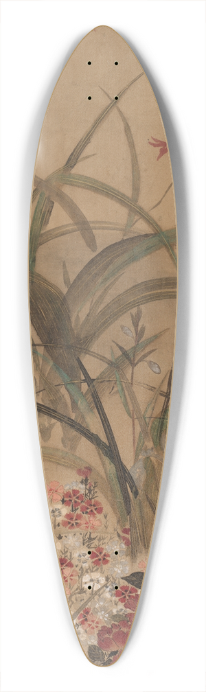 Kitagawa Ssetsu - Summer Flowers II 39.3 inch art pintail longboard deck