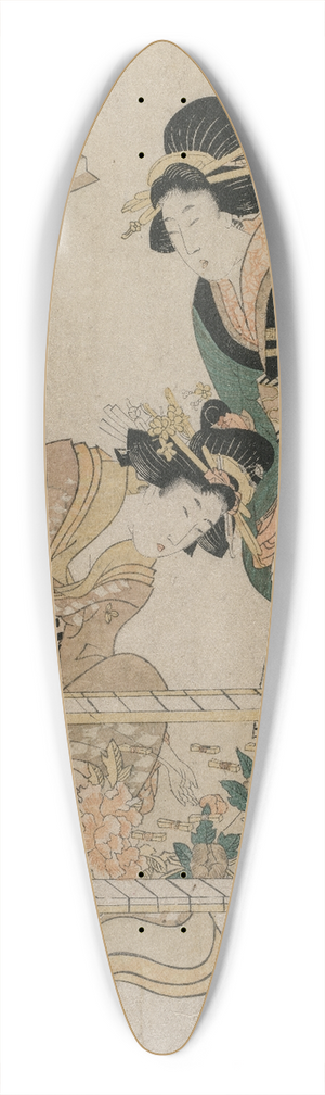 Kitagawa Utamaro II - Chinese Embroidery (from the series Instructive Patterns for Womens Handicraft) 39.3 inch art pintail longboard deck