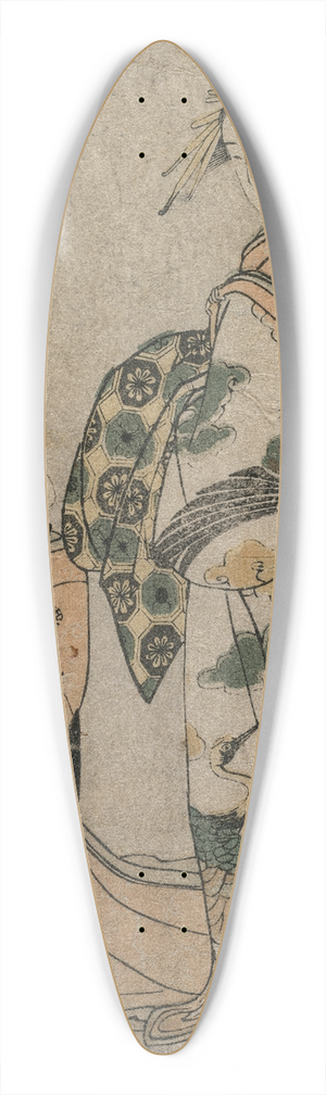 Kitagawa Utamaro - The Courtesan Misyama of Chojiya (from the series Eight Views of Beautiful Women of the Green Houses) 39.3 inch art pintail longboard deck
