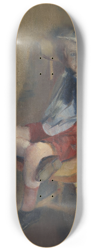 Christian Krohg - A little Boy on a Chair 8.25 inch art skate deck