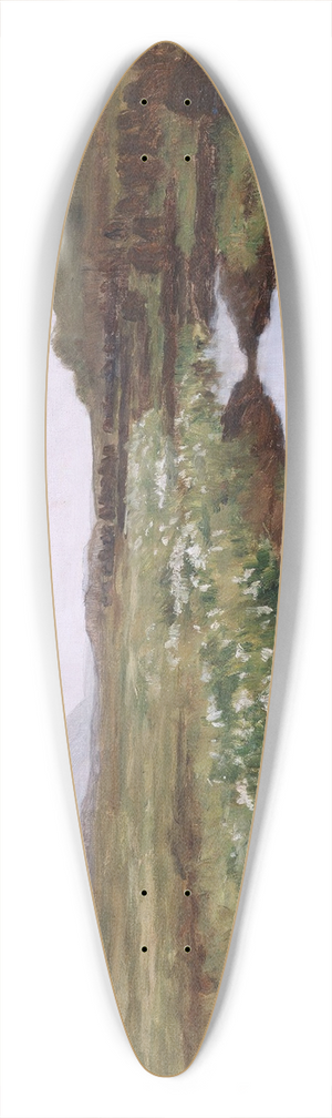 Kitty Kielland - Study of a Peat Bog on Jren 39.3 inch art pintail longboard deck