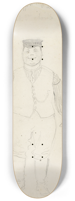 Christian Krohg - Breren p Victoria, helfigur en face 8.25 inch art skate deck