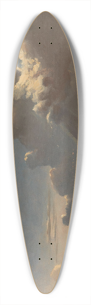 Knud Baade - Cloud Study 39.3 inch art pintail longboard deck